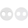 Sea-Dog 4" Gauge Power Socket Adapter Mounting Plate - White [426104-1]