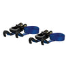 CURT 16 Blue Cargo Straps w/"J" Hooks - 733 lbs - 2 Pack [83020]