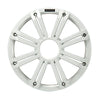 KICKER KMG10 10" Grille f/KM10  KMF10 Subwoofers - White, LED Lighting [45KMG10W]