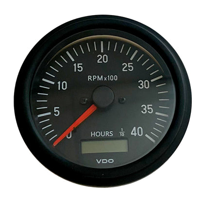 VDO Cockpit International Gen II 4K RPM Tachometer w/Hourmeter [333-93500]