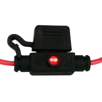 Sea-Dog ATM Mini Style Inline LED Fuse Holder - Up to 30A [445097-1]