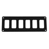 Pacer Switch Panel - 6 Switch  1 Row - 8" x 2.75" - Black Powder Coated Aluminum [PSC-61-BK]