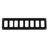 Pacer Switch Panel - 8 Switch  1 Row - 12.5" x 2.75" - Black Powder Coated Aluminum [PSC-81-BK]