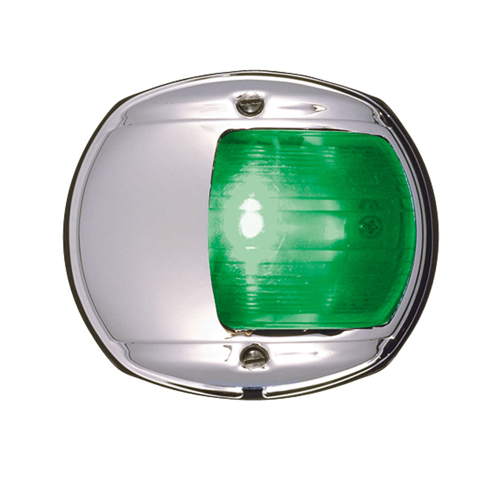 Perko LED Side Light - Green - 12V - Chrome Plated Housing [0170MSDDP3]