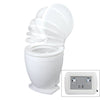 Jabsco Lite Flush Electric 12V Toilet w/Control Panel [58500-1012]