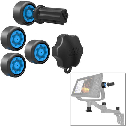 RAM Mount RAM Pin-Lock Security Kit f/Single Swing Arms  Gimbal Brackets [RAP-S-KNOBG-109U]