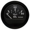 Faria Euro Black 2" Oil Pressure Gauge (80 PSI) [12803]