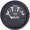 Faria Euro Black 2" Voltmeter (10-16 V) [12821]