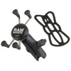 RAM Mount Universal X-Grip Cell Phone Cradle w/Double Socket Arm [RAP-HOL-UN7B-201U]