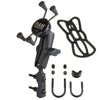 RAM Mount Combination Brake/Clutch Reservoir U-Bolt Mount w/Universal X-Grip Cell/iPhone Cradle [RAM-B-174-UN7U]