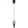 Attwood LightArmor Bi-Color Navigation Pole Light w/Task Light - Straight - 10" [NV6LC2-10-7]