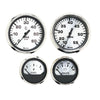 Faria Spun Silver Box Set of 4 Gauges f/Outboard Engines - Speedometer, Tach, Voltmeter  Fuel Level [KTF0182]