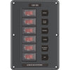 Blue Sea 4322 Circuit Breaker Switch Panel 6 Position - Gray [4322]