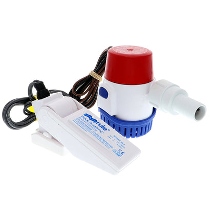 Rule 500 GPH Standard Bilge Pump Kit w/Float Switch - 12V [25DA-35A]