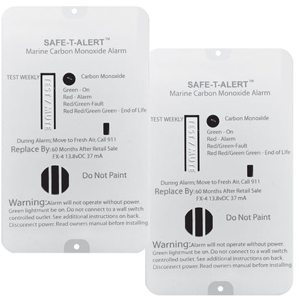 Safe-T-Alert FX-4 Carbon Monoxide Alarm - 2-Pack [FX-4MARINE2-PACK]