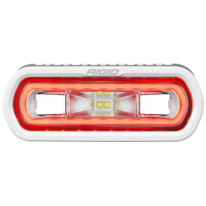 RIGID Industries SR-L Series Marine Spreader Light - White Surface Mount - White Light w/Red Halo [51102]