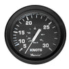 Faria Euro Black 4" Speedometer - 30 Knot (Pitot) [32809]