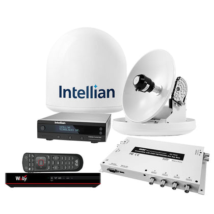 Intellian i2 US System w/DISH/Bell MIM-2 (w/3M RG6 Cable) 15M RG6 Cable  DISH HD Wally Receiver [B4-209DNSB2]