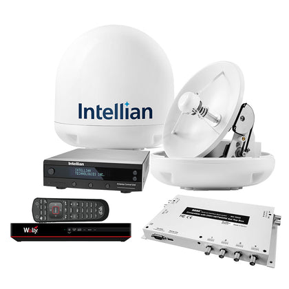 Intellian i3 US System w/DISH/Bell MIM-2 (w/3M RG6 Cable) 15M RG6 Cable  DISH HD Wally Receiver [B4-309DNSB2]