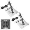 Lectrotab XKA Aluminum Alloy Trim Tab Kit w/Rocker Switch - 12 x 24 [XKAF12X24A]