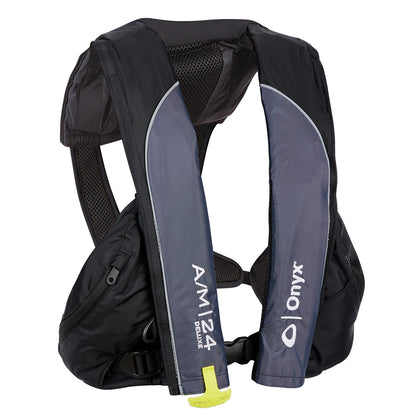 Onyx A/M-24 Deluxe Auto/Manual Inflatable PFD - Black - Adult Universal [132100-700-004-23]